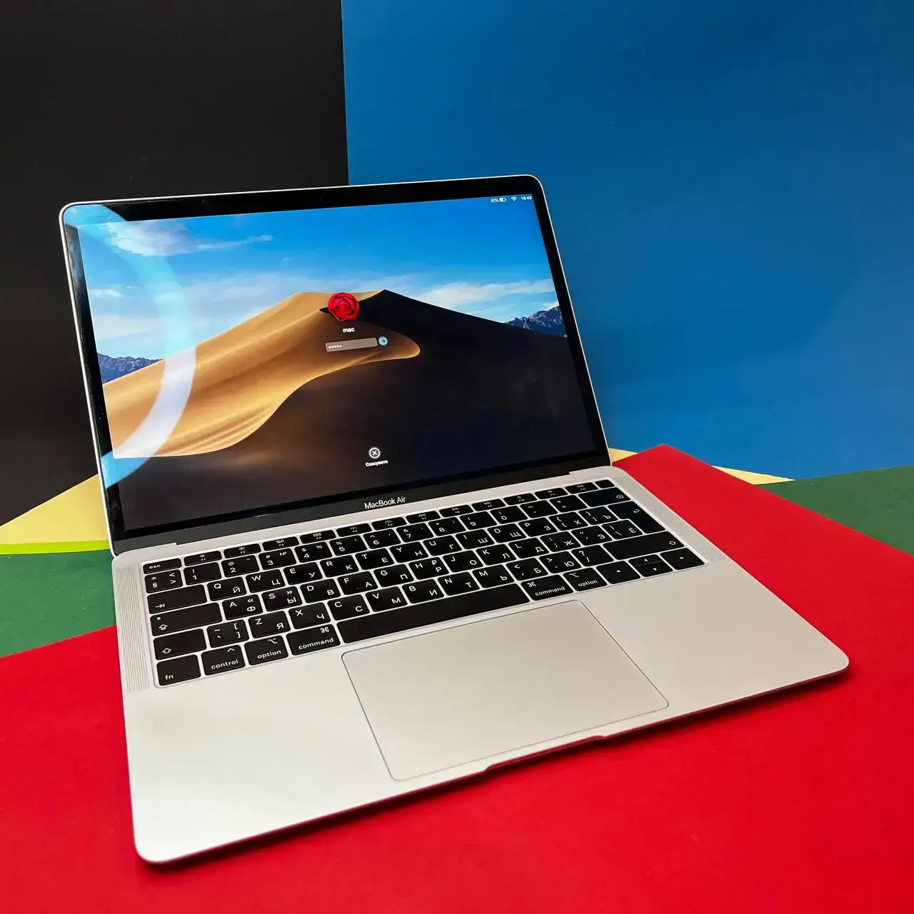 💻 USED MacBook Air 13" Silver 2018 (MREA2), (i5/8GB/128GB) (Стан - 8.5/10 | Комплект - MacBook + зарядка | гарантія - 1 міс.) - Cycle 345