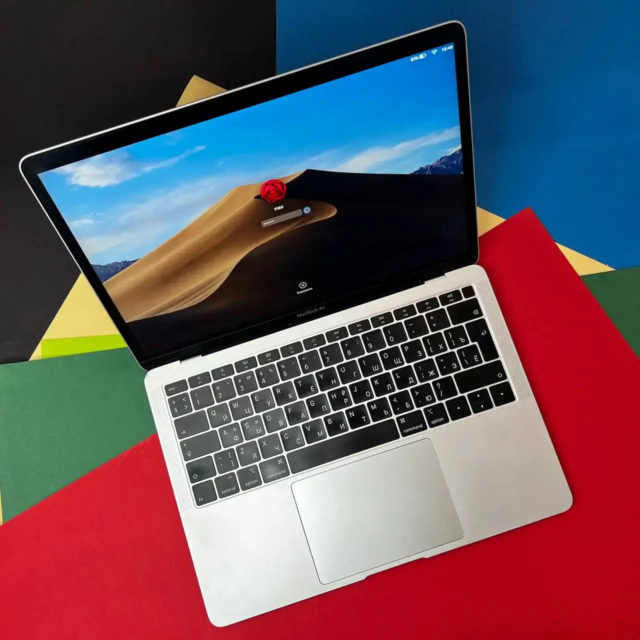 💻 USED MacBook Air 13" Silver 2018 (MREA2), (i5/8GB/128GB) (Стан - 8.5/10 | Комплект - MacBook + зарядка | гарантія - 1 міс.) - Cycle 345