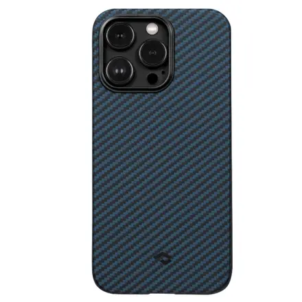 Чохол Pitaka MagEZ Case 3 for iPhone 14 Pro - Twill 1500D Black/Blue (KI1408P)