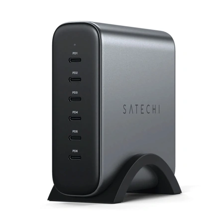 Зарядное устройство для Satechi 200W 6-Port USB-C PD GaN Charger (ST-C200GM-EU)