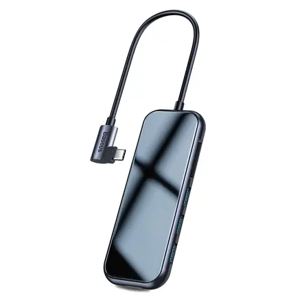 Baseus Mirror Series Multifunctional Hub (3 x USB 3.0, HDMI 4k, SD/Cardreader, PD) (CAHUB-CZ0G)