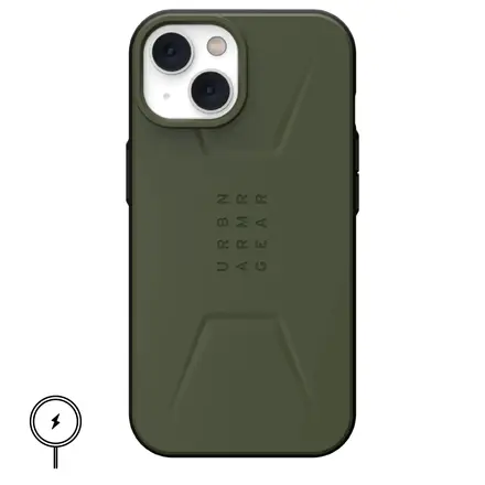 Чохол UAG Civilian Series Case with MagSafe for iPhone 14 - Olive (114036117272)