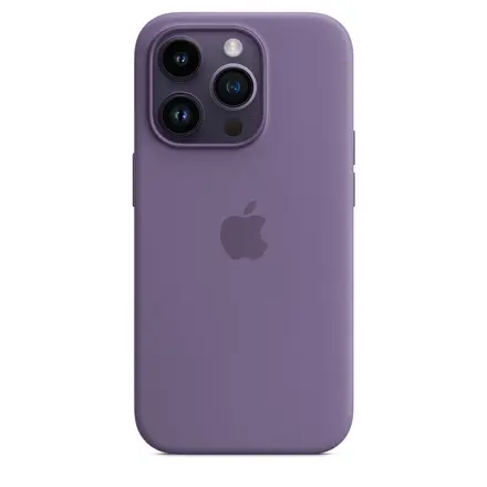 Чехол Apple iPhone 14 Pro Silicone Case with Animation & MagSafe (1:1 original) - Iris