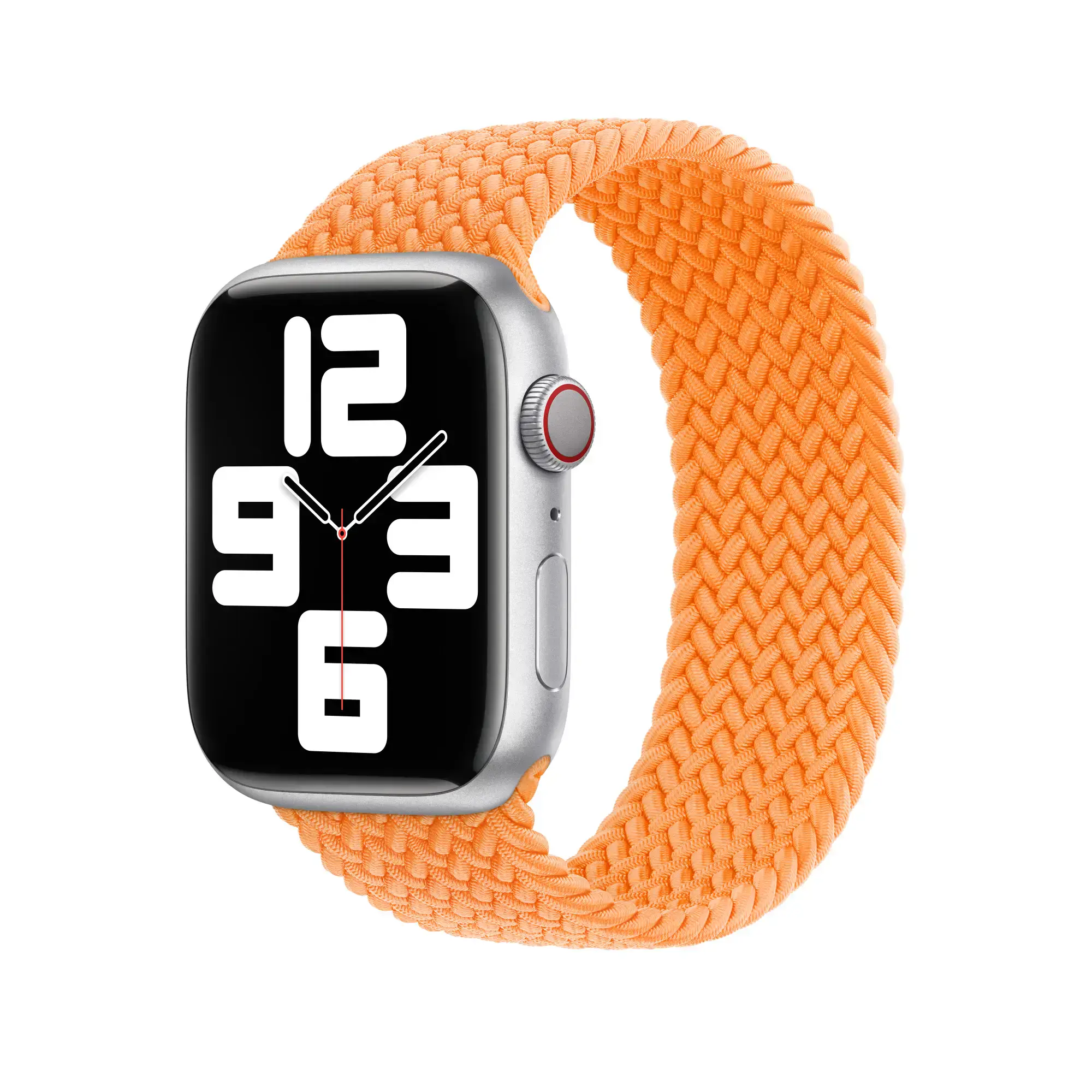 Ремінець Apple Bright Orange Braided Solo Loop - Size 10 для Apple Watch 42/44/45/49mm (MQYU3)