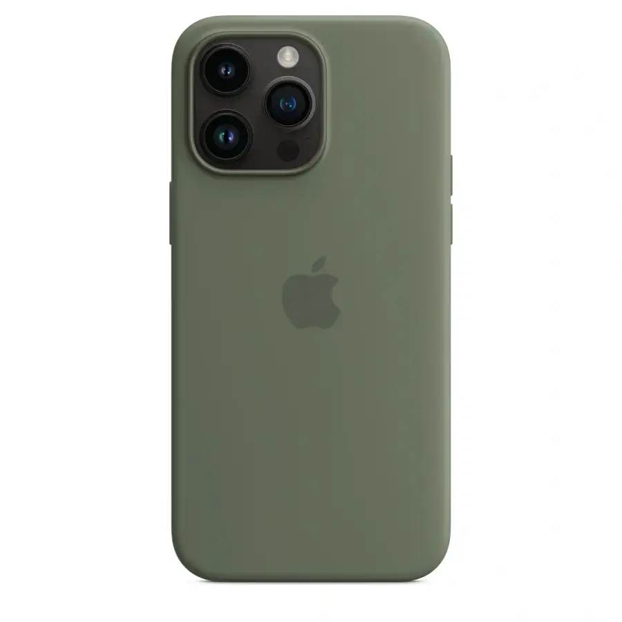 Чохол Apple iPhone 14 Pro Max Silicone Case with Animation & MagSafe (1:1 original) - Olive