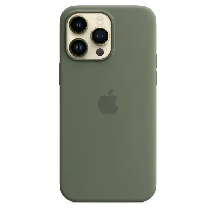Чехол Apple iPhone 14 Pro Max Silicone Case with MagSafe - Olive (MQUN3)