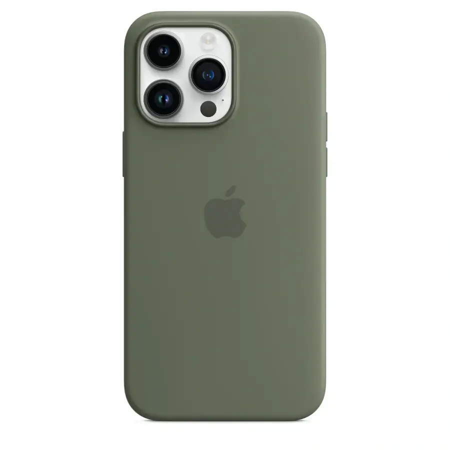 Чехол Apple iPhone 14 Pro Max Silicone Case with MagSafe - Olive (MQUN3)