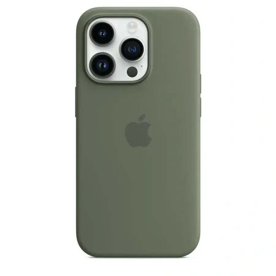 Чохол Apple iPhone 14 Pro Silicone Case with Animation & MagSafe (1:1 original) - Olive