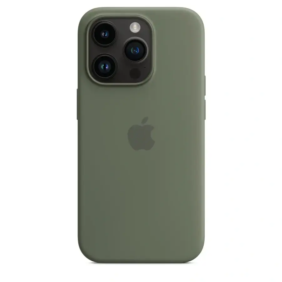 Чохол Apple iPhone 14 Pro Silicone Case with Animation & MagSafe (1:1 original) - Olive