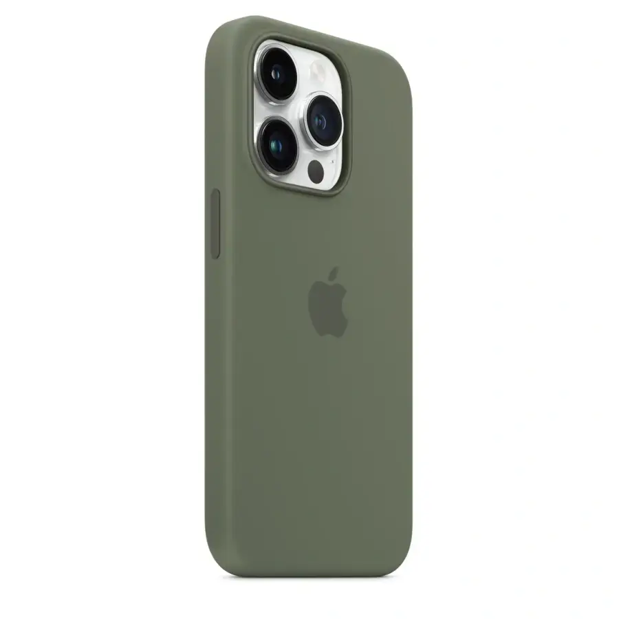 Чохол Apple iPhone 14 Pro Silicone Case with Animation & MagSafe (1:1 original) - Olive