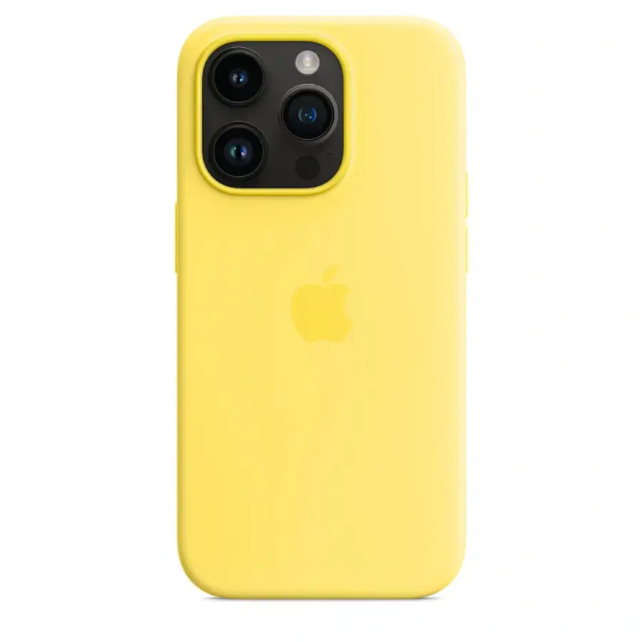 Чехол Apple iPhone 14 Pro Silicone Case with MagSafe - Canary Yellow (MQUG3)