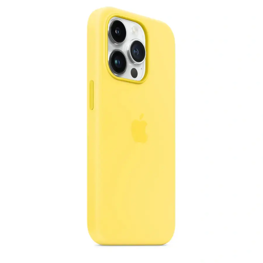 Чехол Apple iPhone 14 Pro Silicone Case with MagSafe - Canary Yellow (MQUG3)