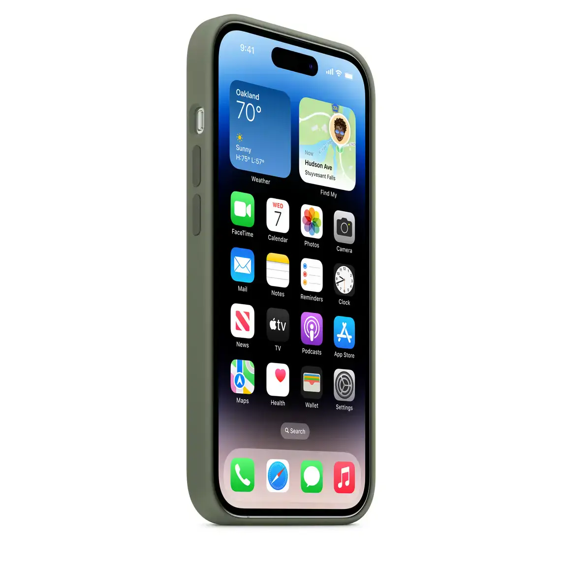 Чохол Apple iPhone 14 Pro Silicone Case with MagSafe - Olive (MQUH3)