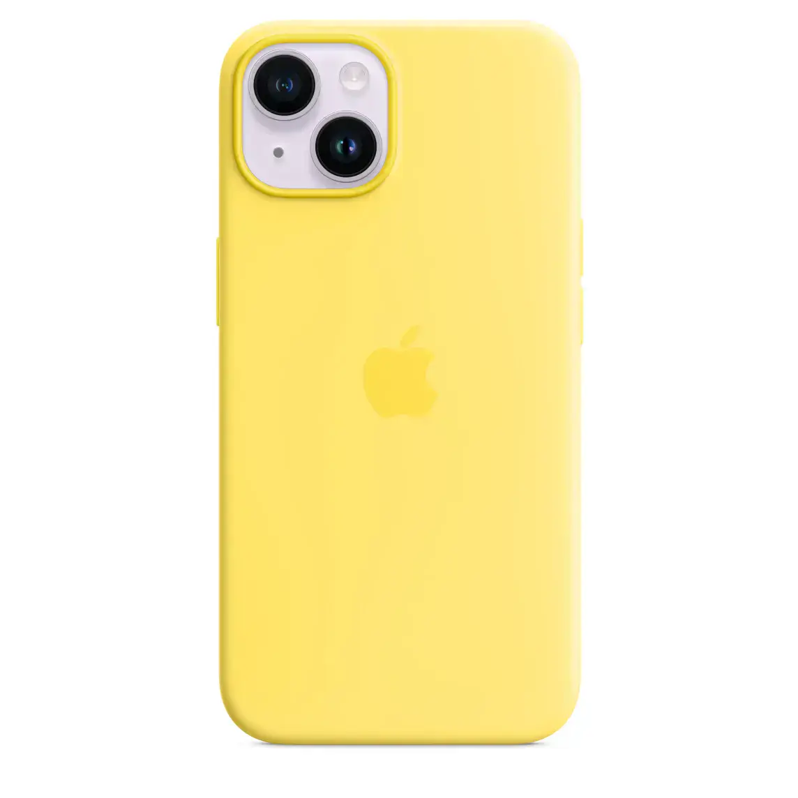 Чехол Apple iPhone 14 Silicone Case with Animation & MagSafe (1:1 original) - Canary Yellow