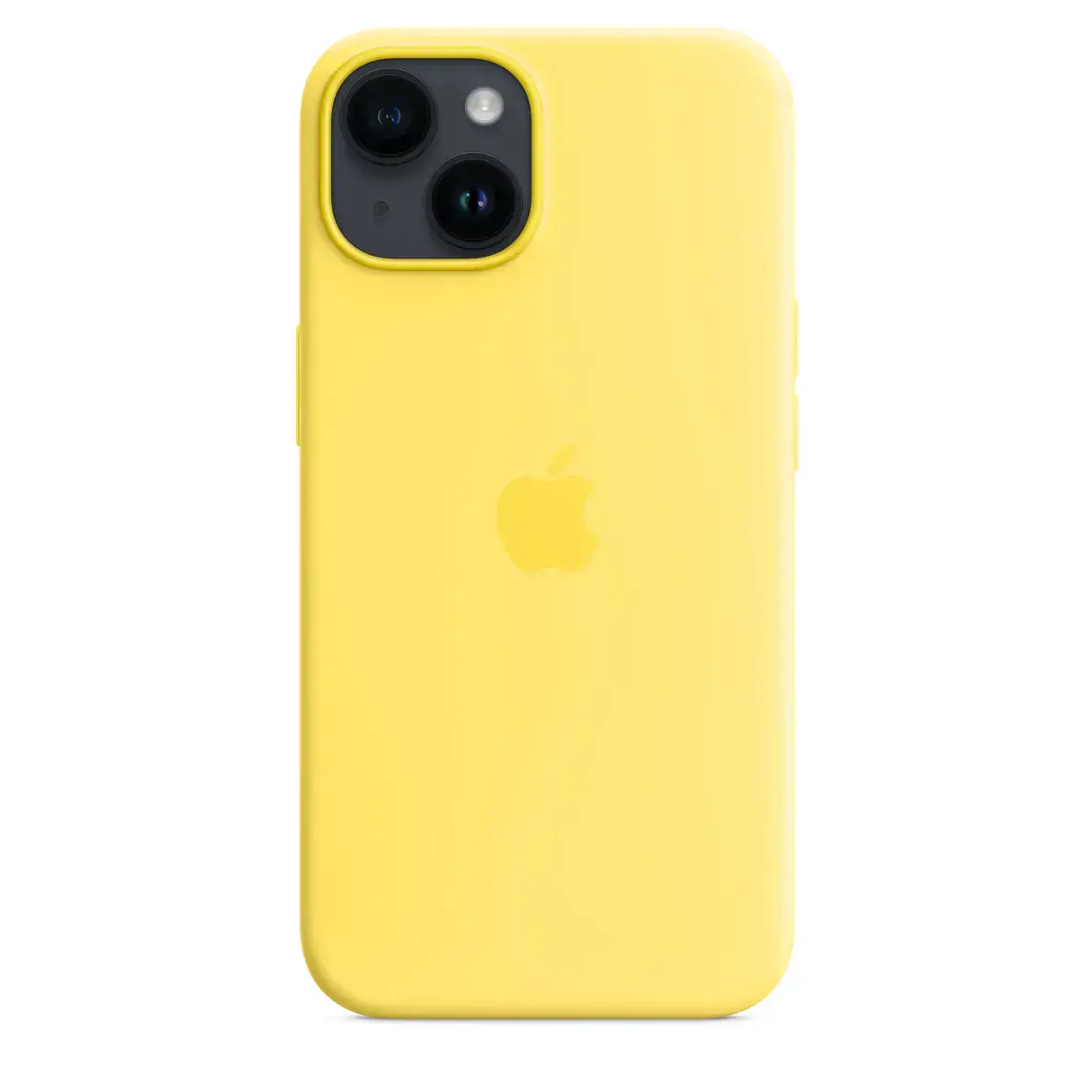 Чехол Apple iPhone 14 Silicone Case with Animation & MagSafe (1:1 original) - Canary Yellow