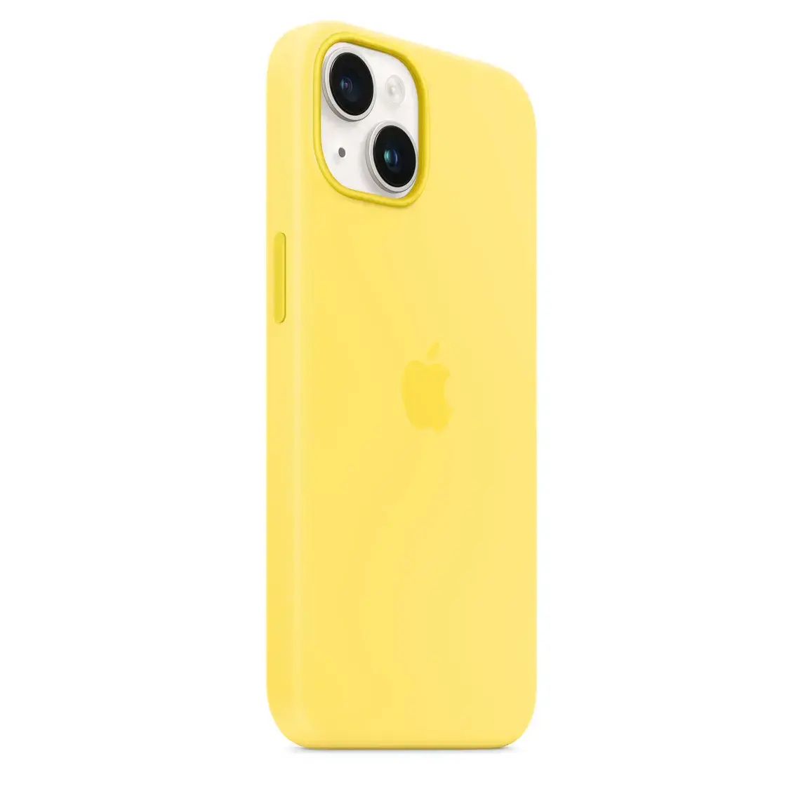 Чехол Apple iPhone 14 Silicone Case with Animation & MagSafe (1:1 original) - Canary Yellow