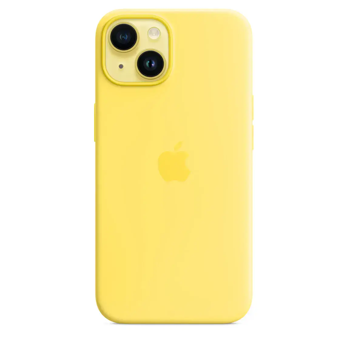 Чехол Apple iPhone 14 Silicone Case with Animation & MagSafe (1:1 original) - Canary Yellow