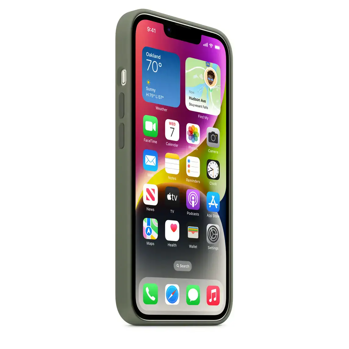 Чохол Apple iPhone 14 Silicone Case with MagSafe - Olive (MQU83)