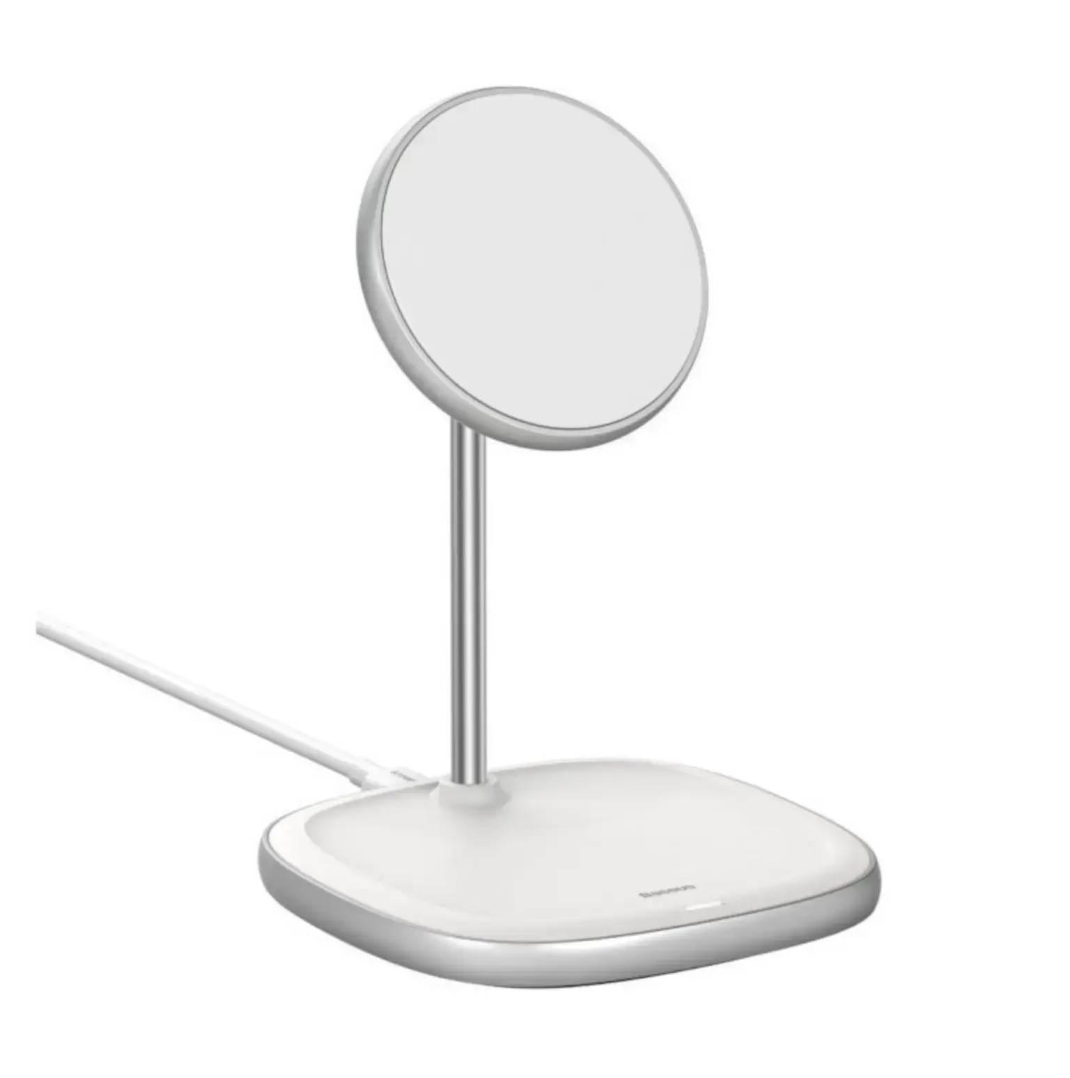 Беспроводное зарядное устройство Baseus Swan Magnetic Desktop Bracket White (WXSW-02)