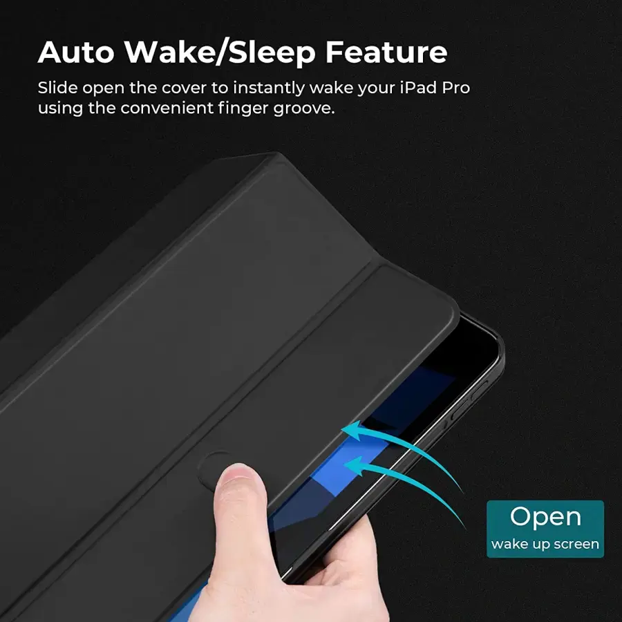 Чехол-накладка Pitaka MagEZ Folio for iPad Air 10.9" (4th and 5th Gen) - Black (B09F5PK9Y9)