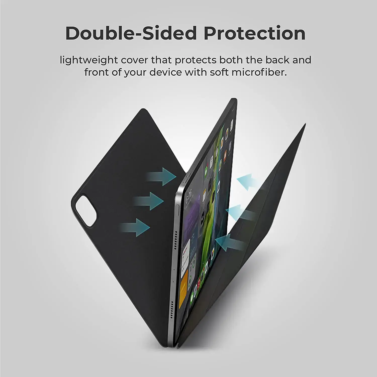 Чохол-накладка Pitaka MagEZ Folio for iPad Air 10.9" (4th and 5th Gen) - Black (B09F5PK9Y9)