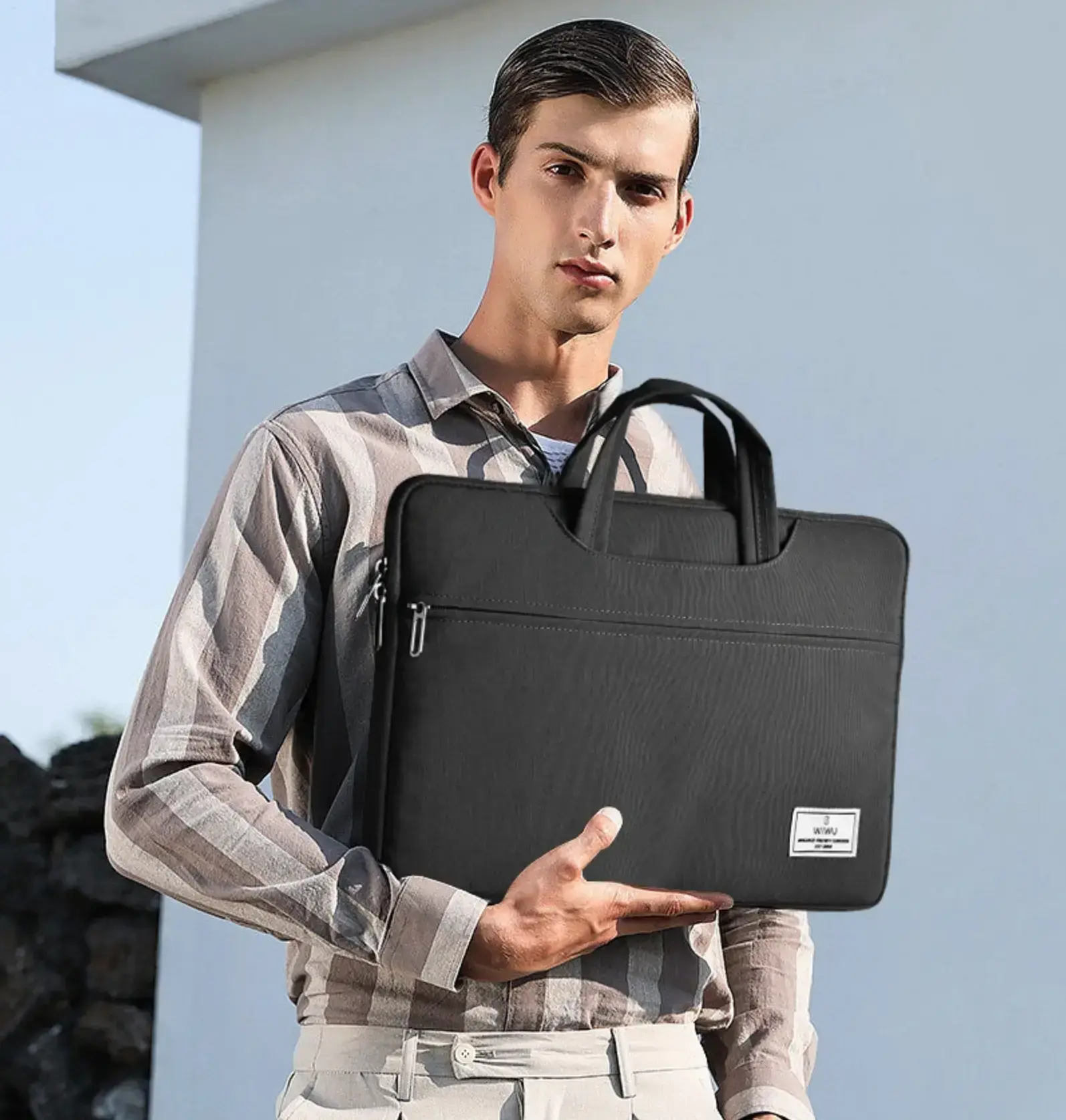 Чохол-сумка WIWU для MacBook 14" Vivi Laptop Handbag Series - Green