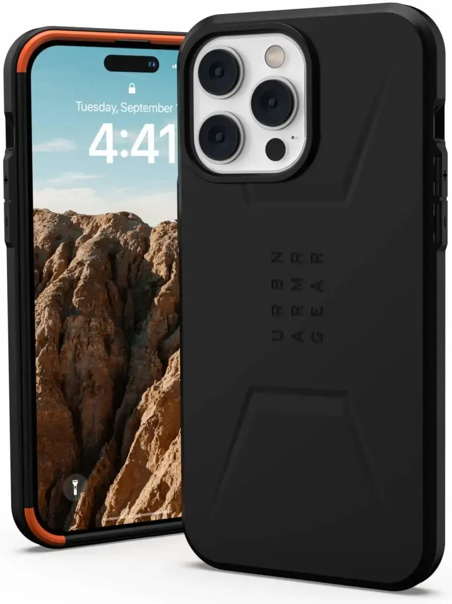 Чохол UAG Civilian Case with MagSafe for iPhone 14 Pro Max - Black (114039114040)