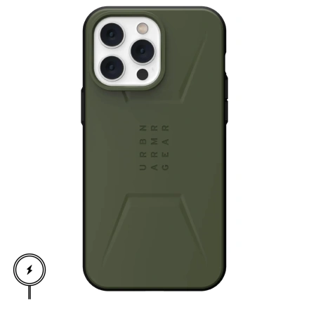 Чохол UAG Civilian Case with MagSafe for iPhone 14 Pro Max - Olive (114039117272)