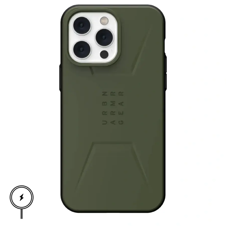 Чехол UAG Civilian Case with MagSafe for iPhone 14 Pro Max - Olive (114039117272)
