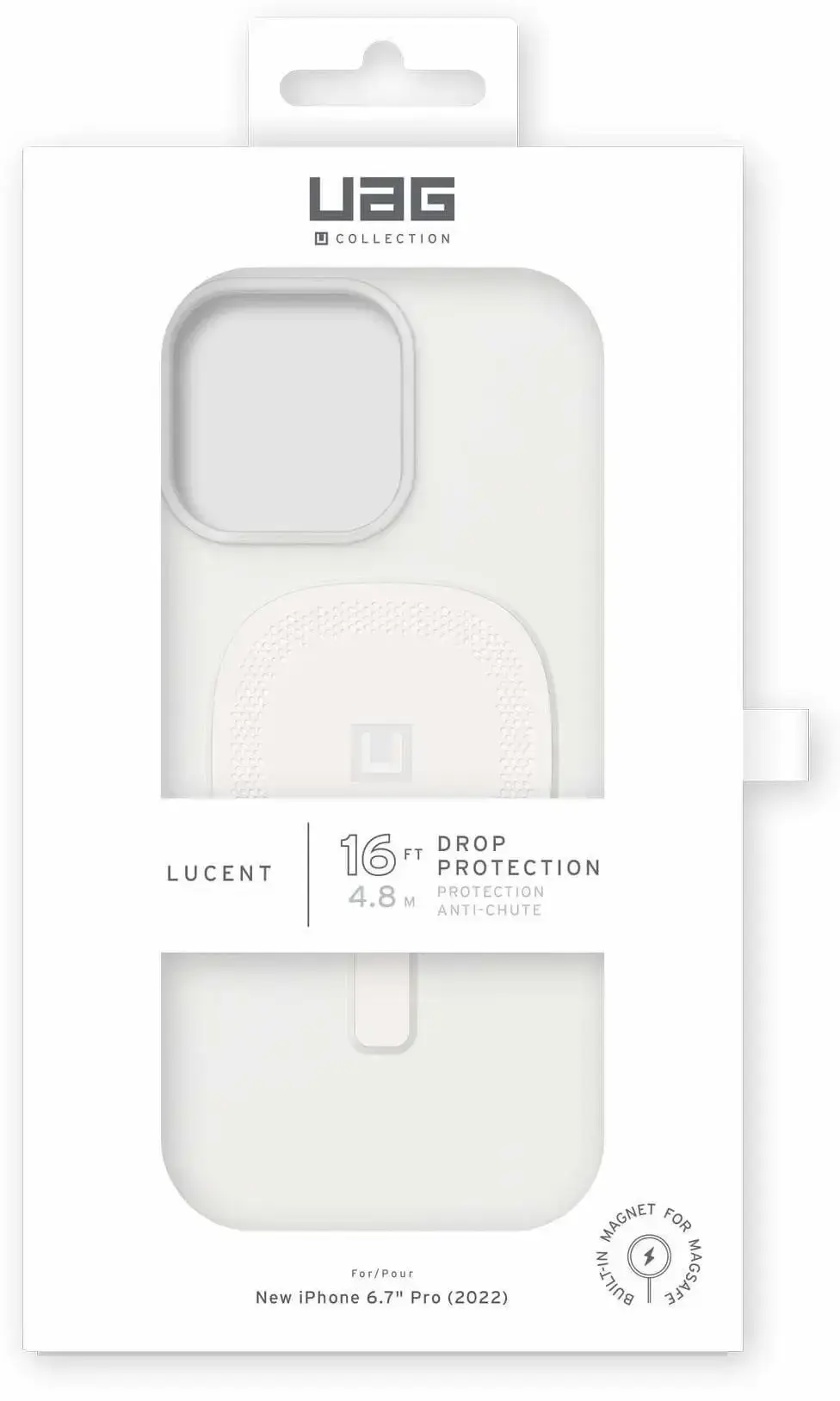 Чехол UAG [U] Lucent 2.0 Case with MagSafe for iPhone 14 Pro Max - Marshmallow (114079313535)