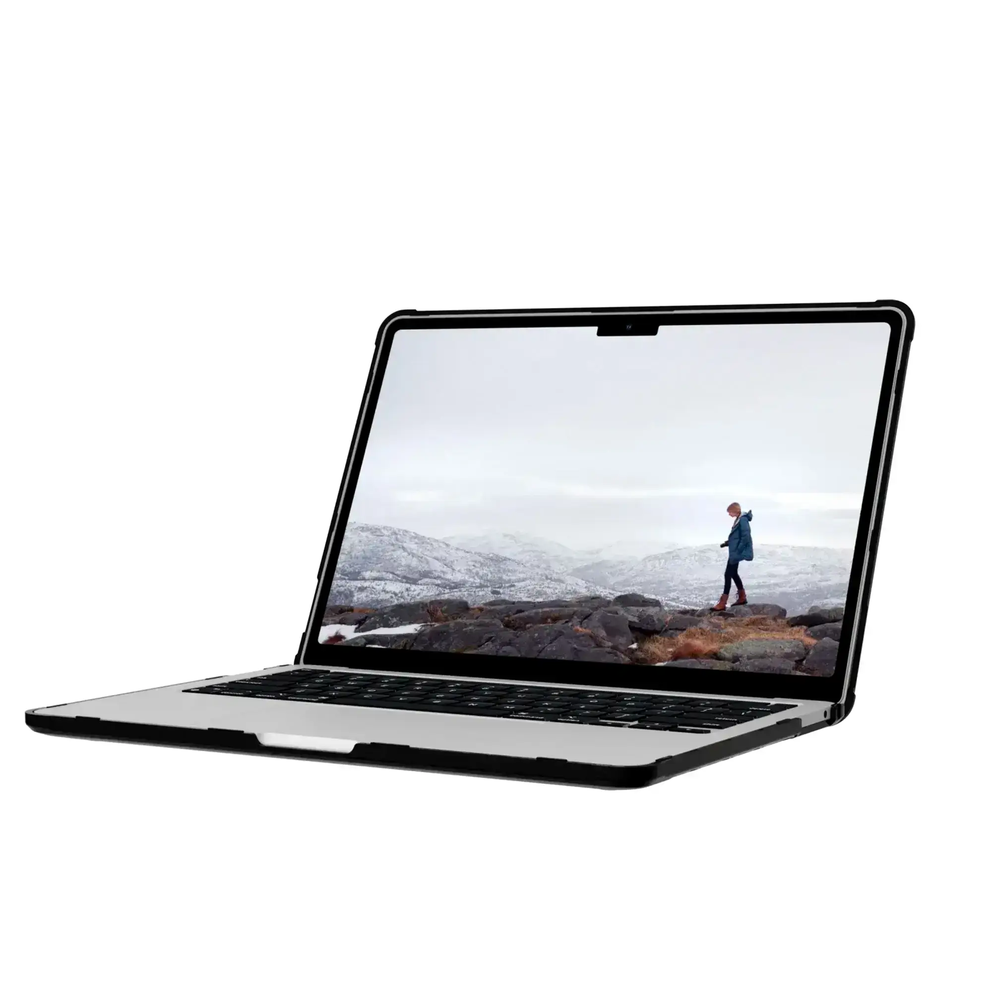 Чехол UAG [U] Lucent series case for MacBook Air 13,6" [M2, 2022] Black/Black (134008114040) С ДЕФЕКТОМ. ЦАРАПИНЫ НА КОРПУСЕ