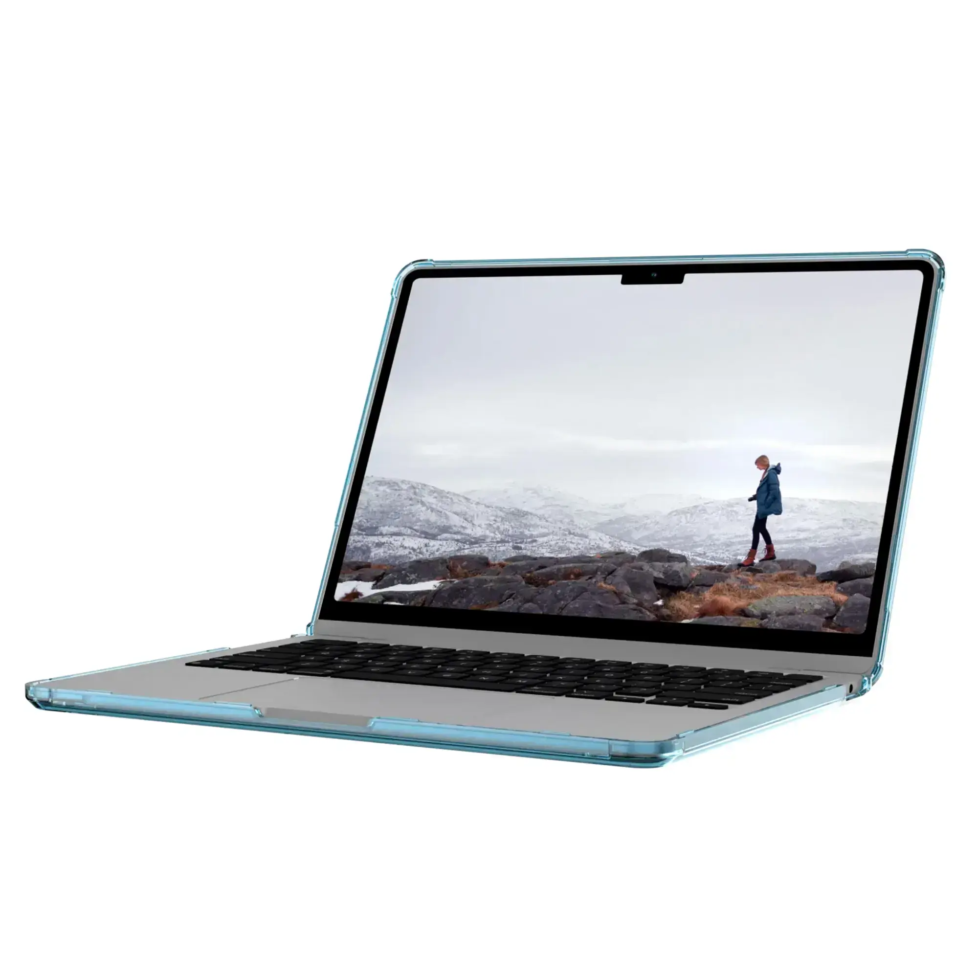 Чехол UAG [U] Lucent series case for MacBook Air 13,6" [M2, 2022] Cerulean (134008115858) С ДЕФЕКТОМ. ЦАРАПИНЫ НА КОРПУСЕ