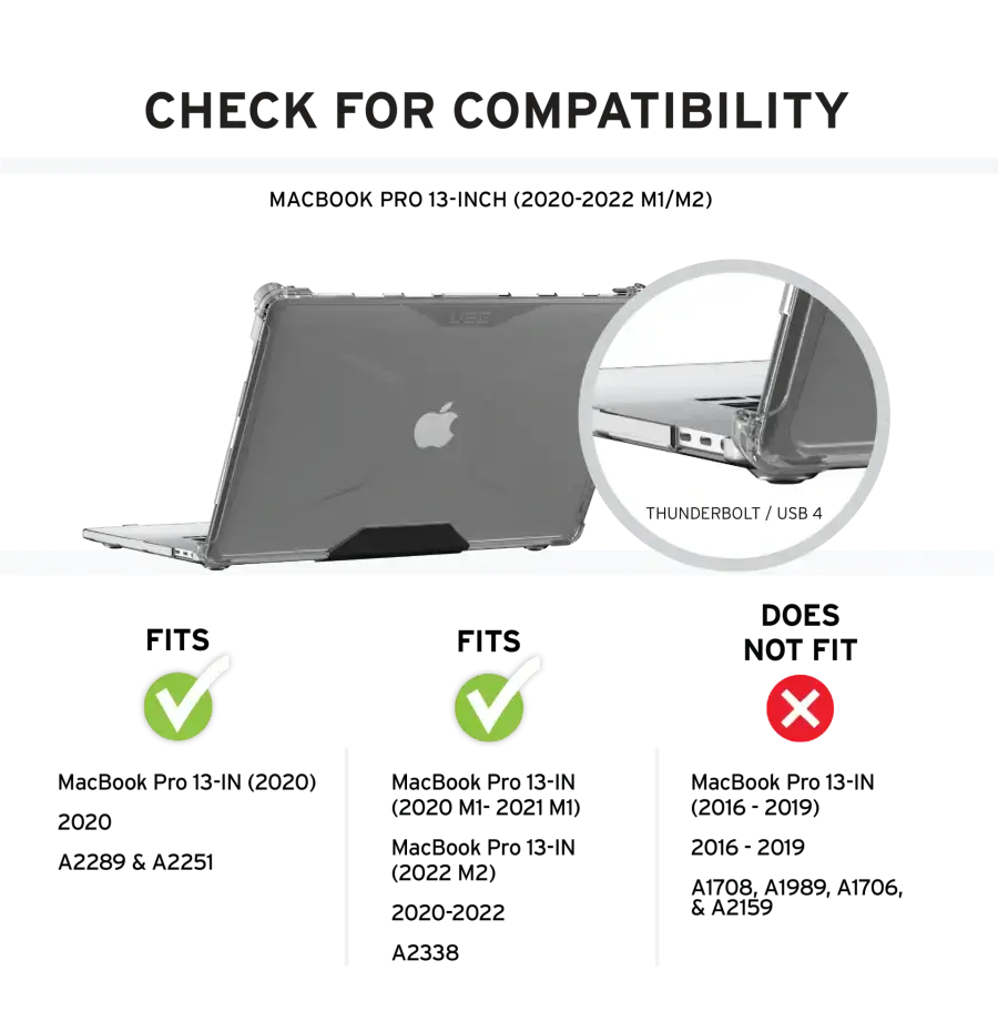 Чохол UAG [U] Lucent series case for MacBook Pro 13" [2020-2021 M1, 2022 M2] Cerulean (134006115858)