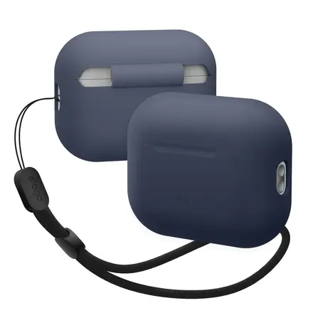 Elago Silicone Basic Case with Nylon Lanyard Jean Indigo for Airpods Pro 2nd Gen (EAPP2SC-BA+ROSTR-JIN)