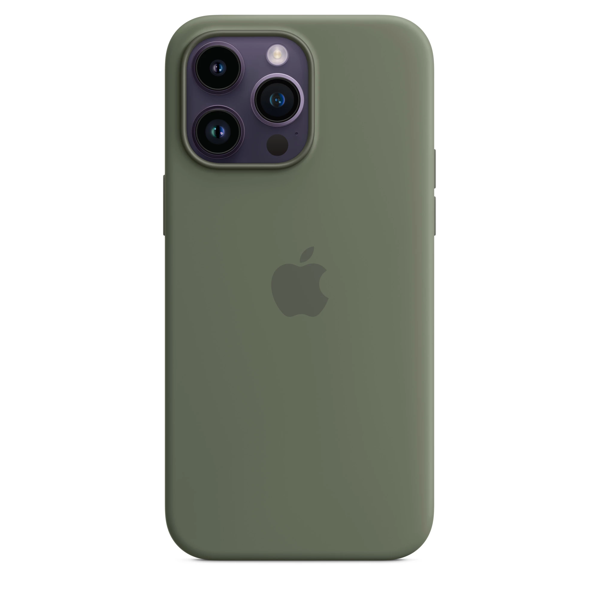 Чохол Apple iPhone 14 Pro Max Silicone Case with Animation & MagSafe (1:1 original) - Olive