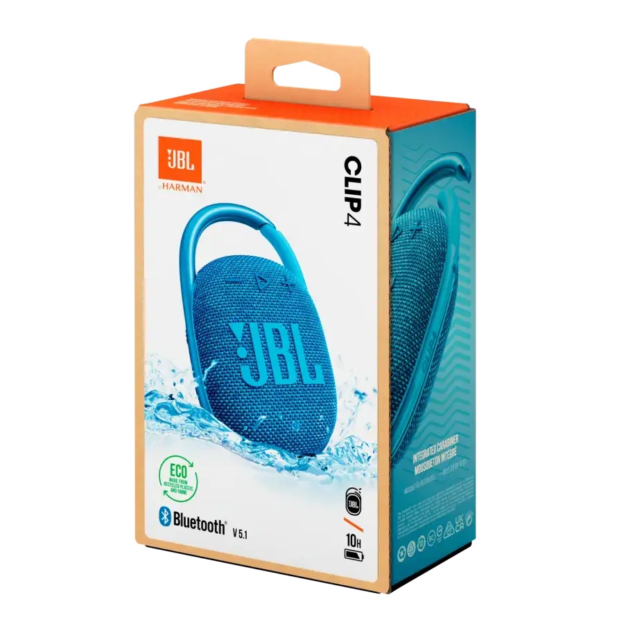 Колонка JBL Clip 4 Eco - Blue (JBLCLIP4ECOBLU)