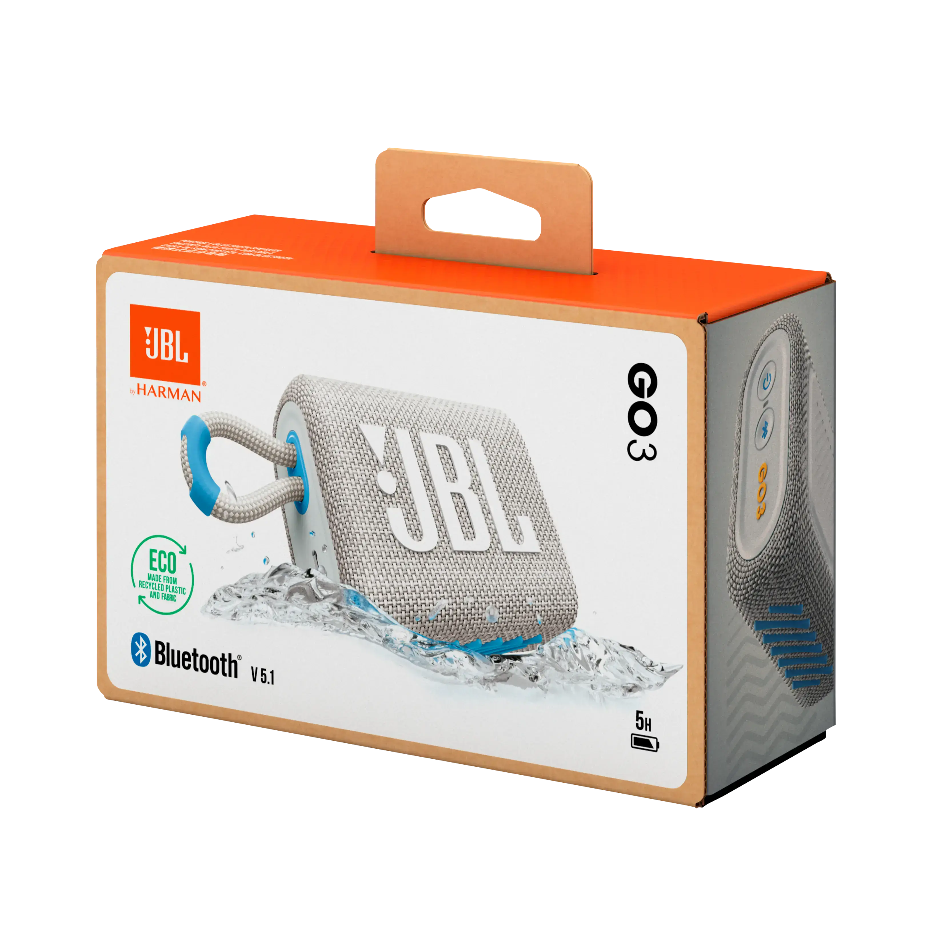 Колонка JBL Go 3 Eco White (JBLGO3ECOWHT)