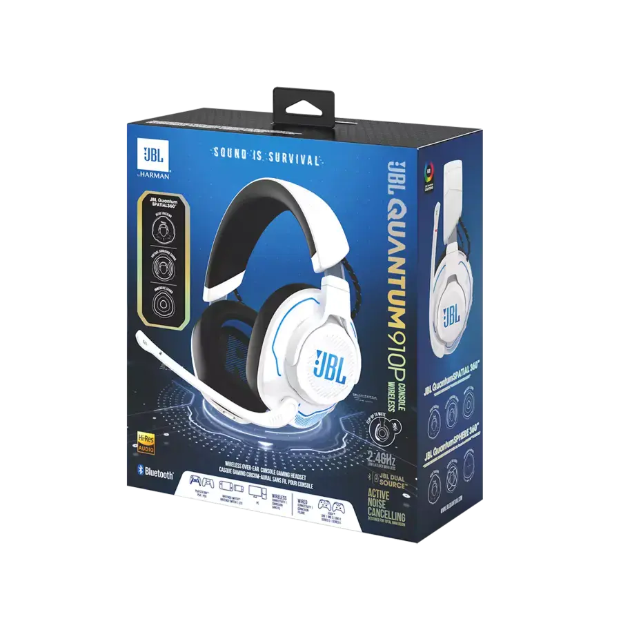 Навушники JBL Quantum 910P Console Wireless (JBLQ910PWLWHTBLU)