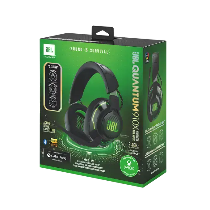 Навушники JBL Quantum 910X Wireless for XBOX (JBLQ910XWLBLKGRN)
