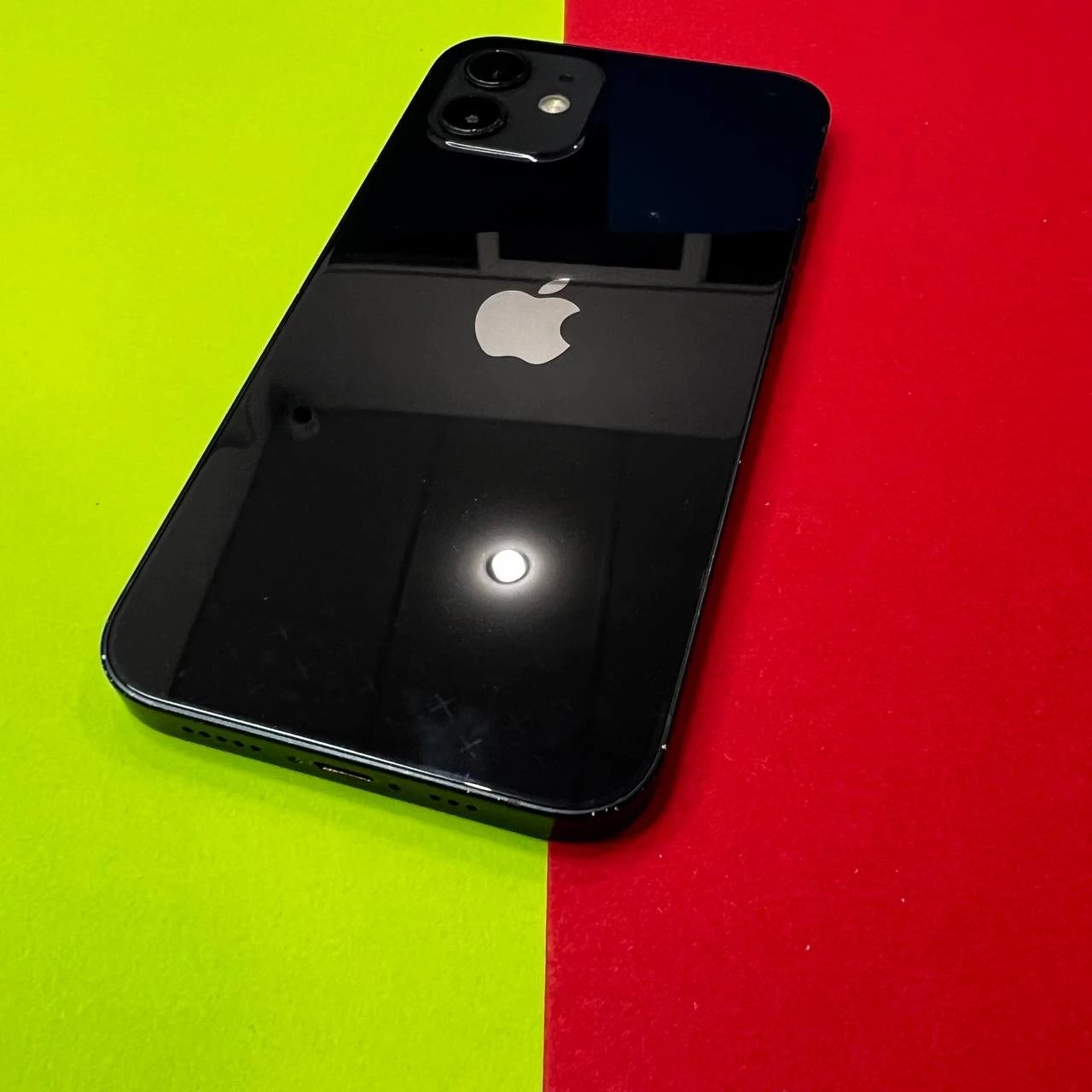 📲USED Apple iPhone 12 64GB Black (MGH63, MGJ53),🔋89% (Состояние - 8.8/10, Комплект - iPhone | гарантия - 1 мес.)