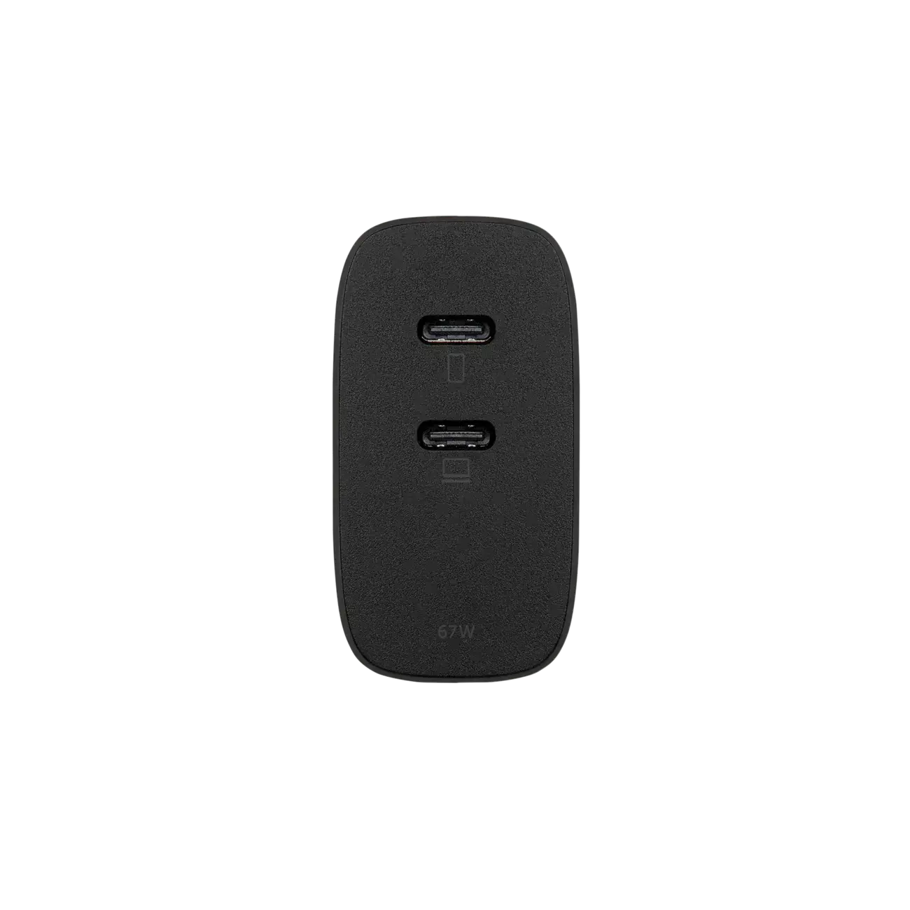 Мережевий зарядний пристрій Native Union Fast GaN Charger PD 67W Dual USB-C Port Black (FAST-PD67-BLK-INT)