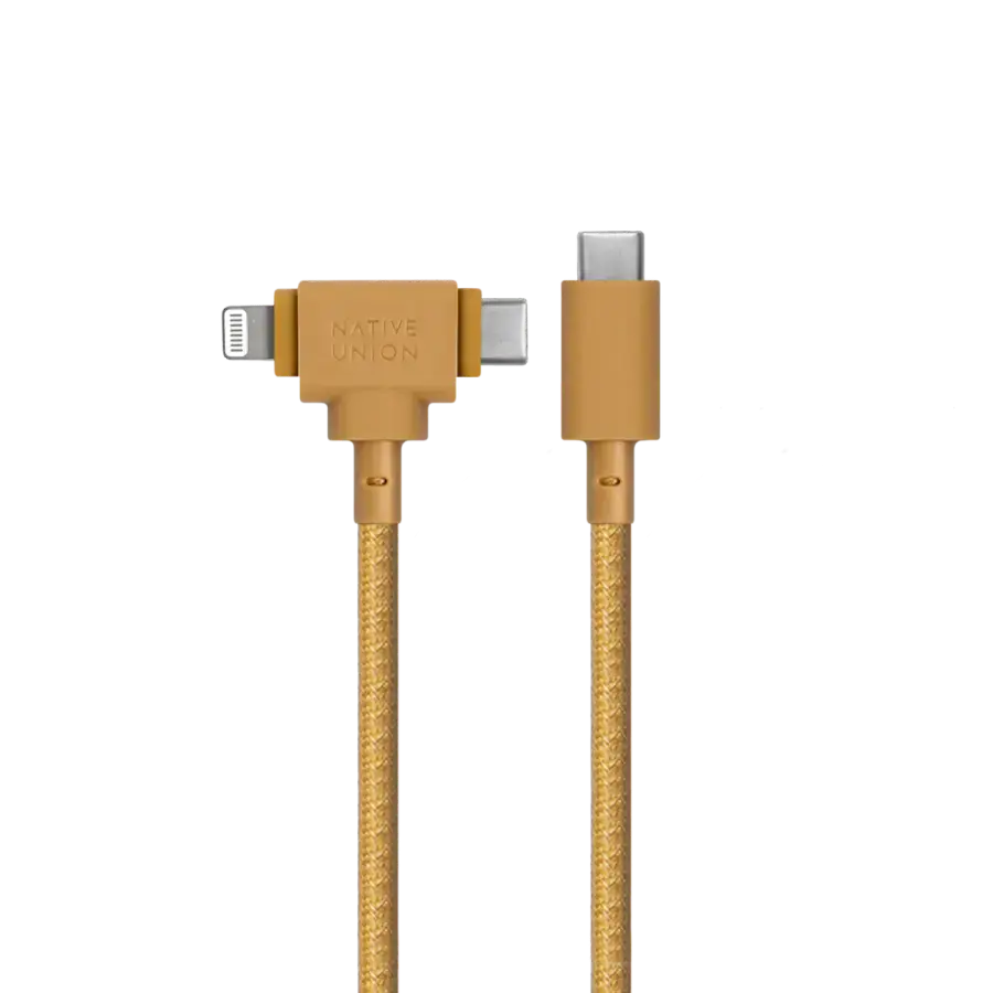 Native Union Belt Cable Universal USB-C to USB-C/Lightning Kraft (1.5 m) (BELT-CCL-KFT-NP)