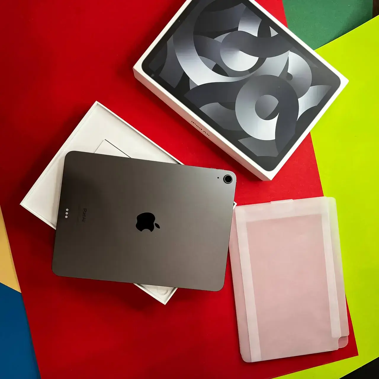📲OPEN BOX iPad Air 5 10.9'' Wi-Fi 64GB Space Gray (MM9C3), открытая коробка, активирован 05.03.2023, гарантия 12 месяцев