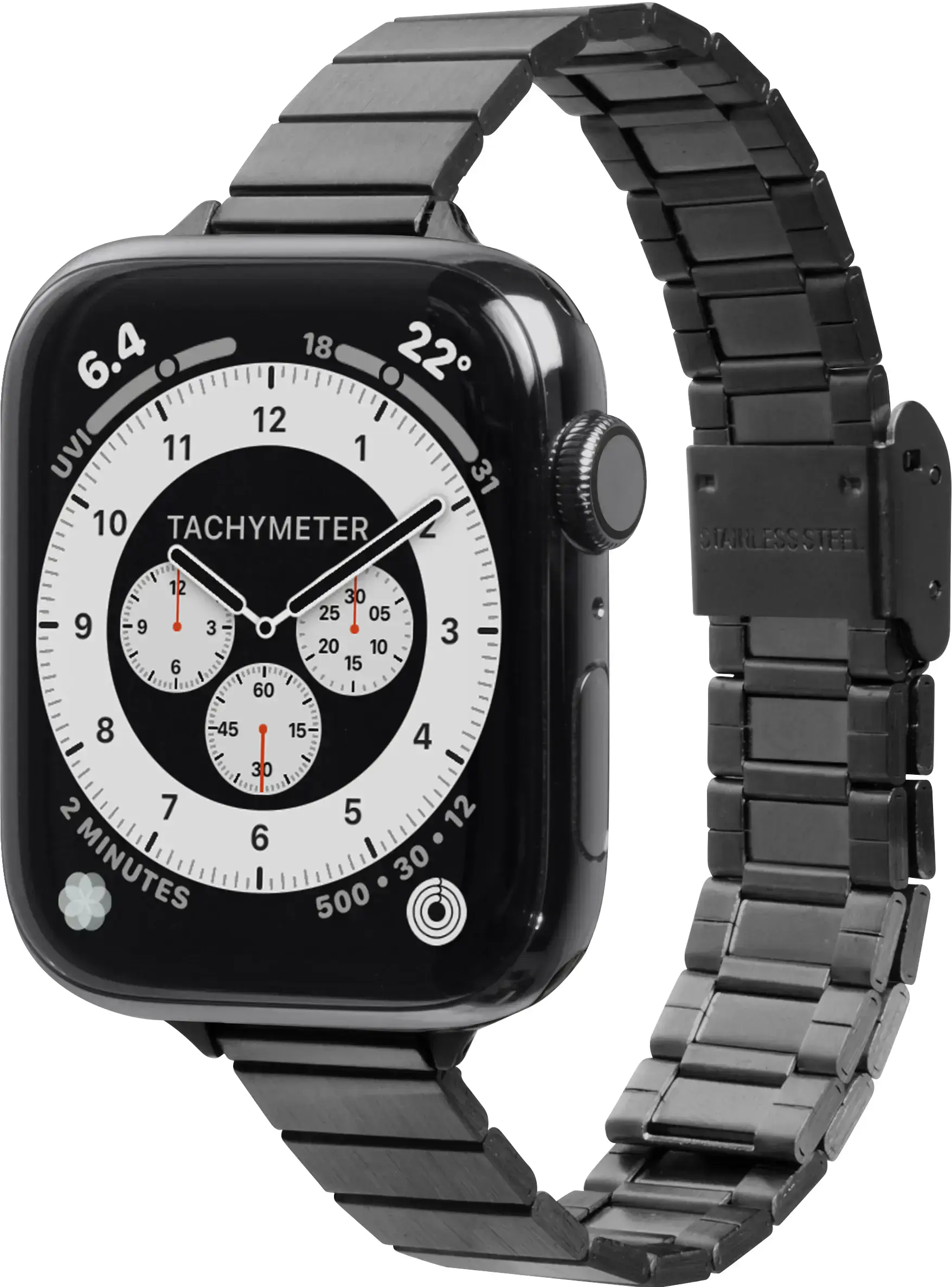 Ремешок LAUT LINKS PETITE для Apple Watch 38/40/41/42mm - Black (L_AWS_LP_BK)