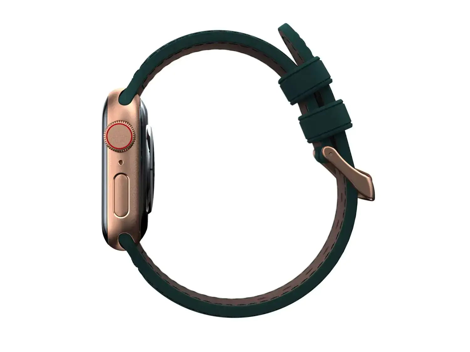 Ремінець Njord Salmon Leather Strap for Apple Watch 45mm/44mm - Dark Green (SL14122)