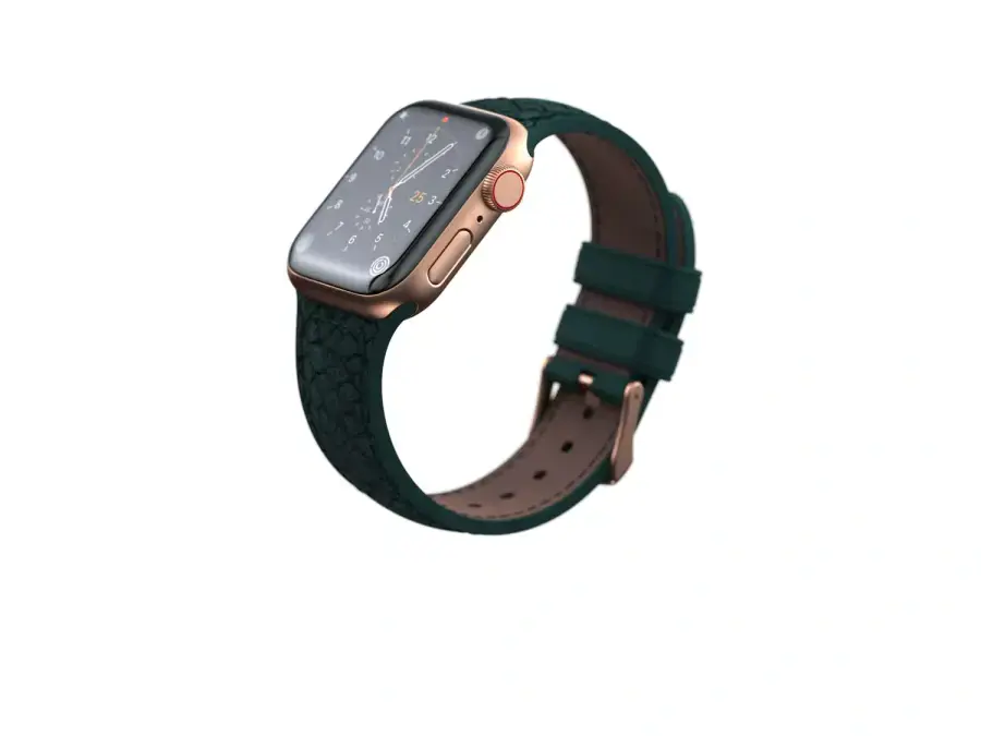 Ремінець Njord Salmon Leather Strap for Apple Watch 45mm/44mm - Dark Green (SL14122)