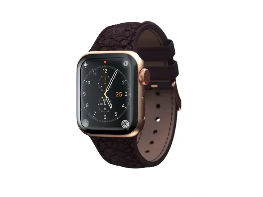 Ремінець Njord Salmon Leather Strap for Apple Watch 45mm/44mm - Rust (SL14123)