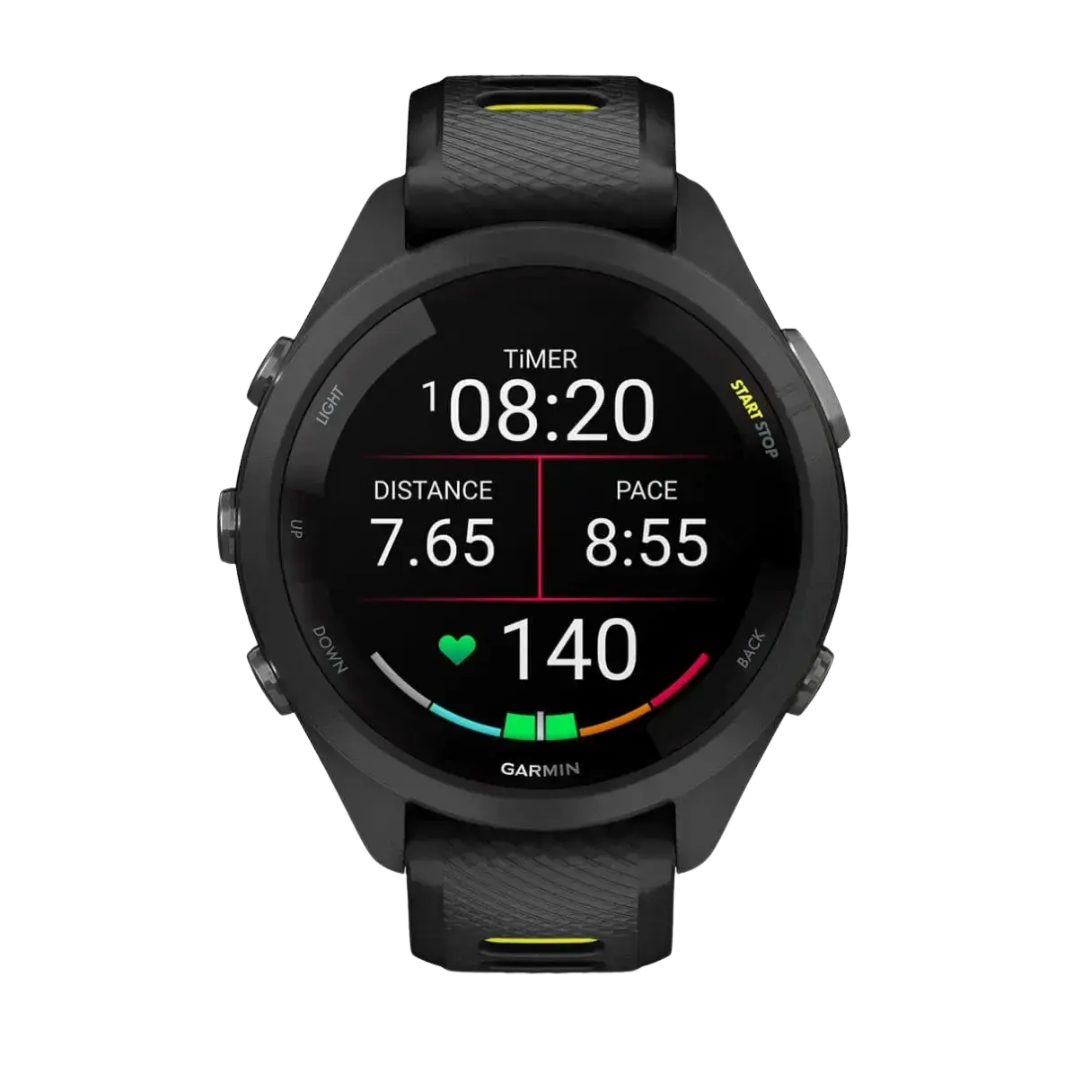 Смарт-часы Garmin Forerunner 265S Black Bezel and Case w. Black/Amp Yellow S. Band (010-02810-03/13)