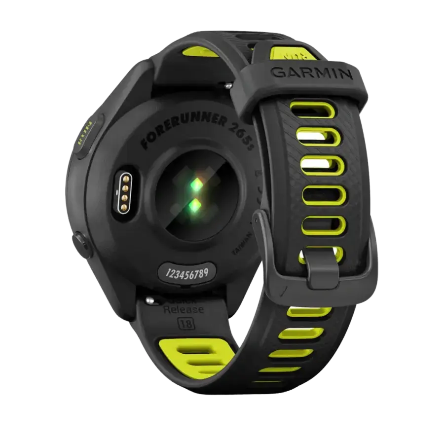 Смарт-годинник Garmin Forerunner 265S Black Bezel and Case w. Black/Amp Yellow S. Band (010-02810-03/13)
