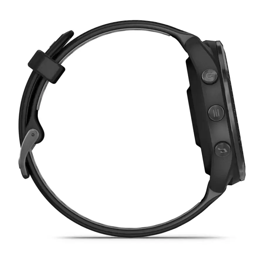 Спортивний годинник Garmin Forerunner 965 Carbon Gray Titanium Bezel w. Blk Case and Blk/Powder Gray S. Band (010-02809-00/10)